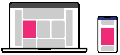Rectangle banner format